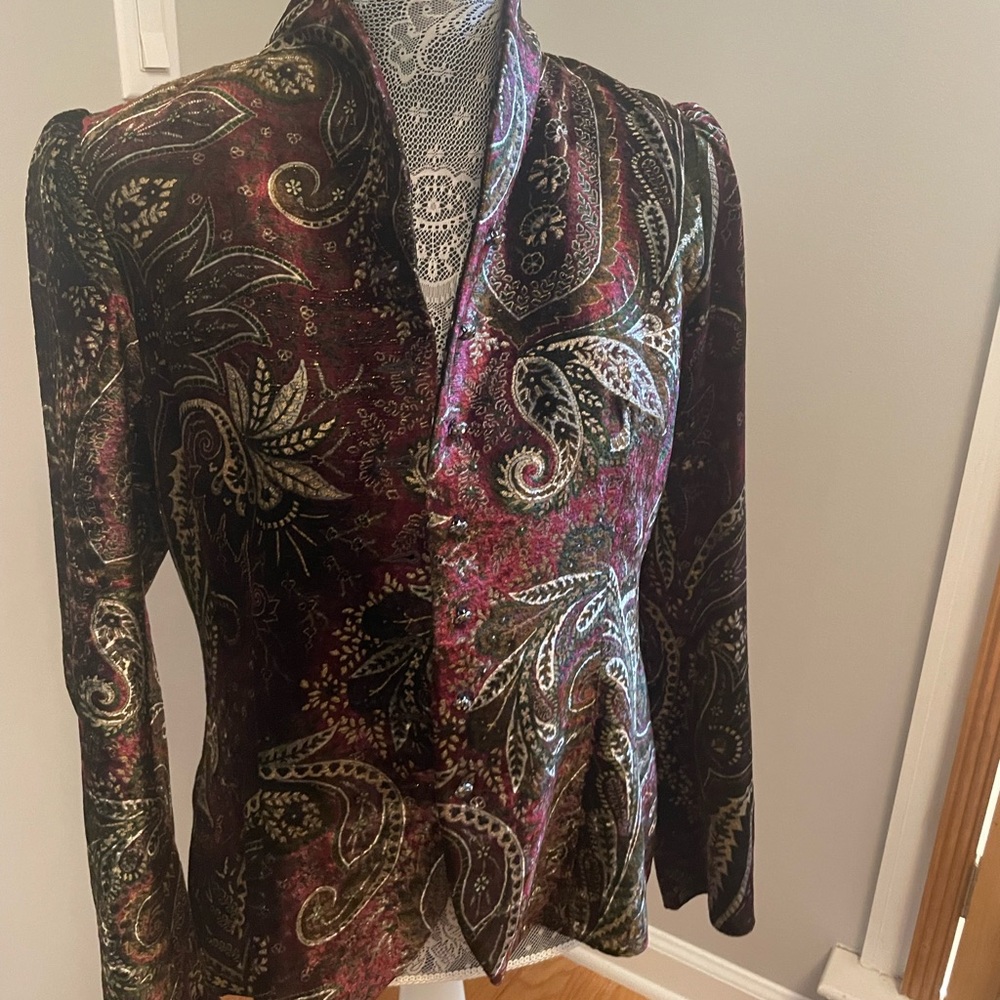 RL Black Label Paisley Blazer Sz 10